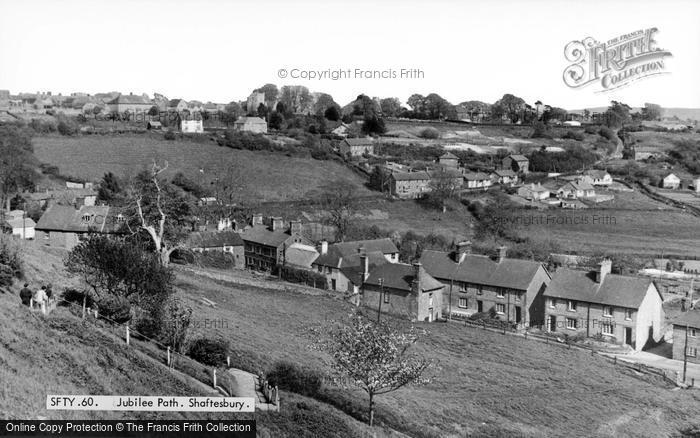 Photo of Shaftesbury, Jubilee Path c.1955