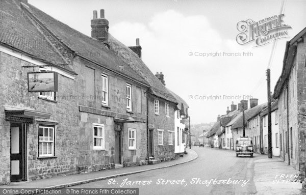Photo of Shaftesbury, St James Street c.1955