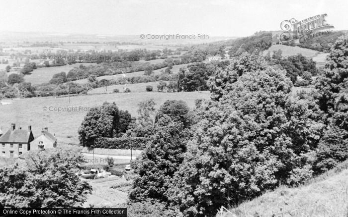 Photo of Shaftesbury, The View From Castle Hill c.1955