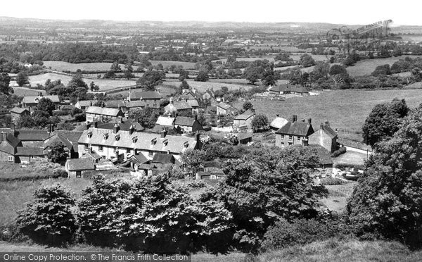 Photo of Shaftesbury, View From Castle Hill c.1955