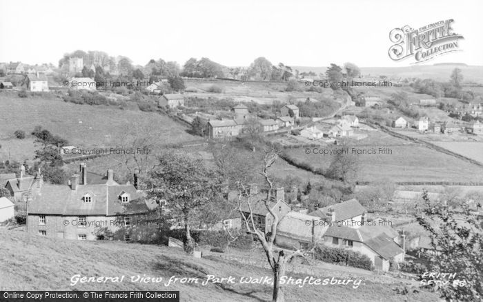 Photo of Shaftesbury, View From Park Walk c.1955