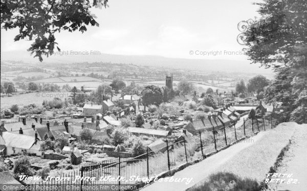 Photo of Shaftesbury, View From Pine Walk c.1960