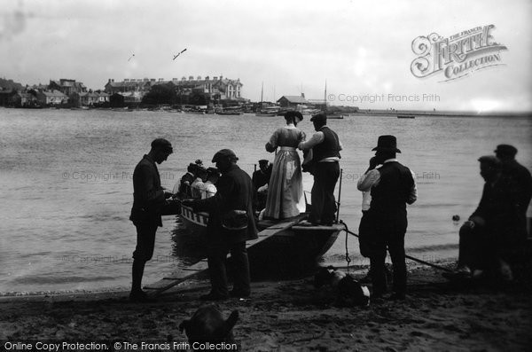 Photo of Shaldon, Boarding The Ferry 1907