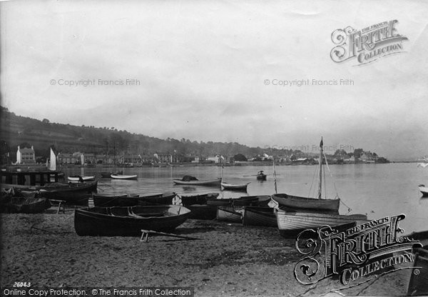 Photo of Shaldon, Boats On Shoreline 1890