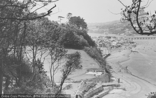 Photo of Shaldon, Cliff Walk c.1955