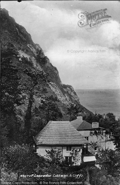 Photo of Shaldon, Labrador Cottage And Cliffs 1903