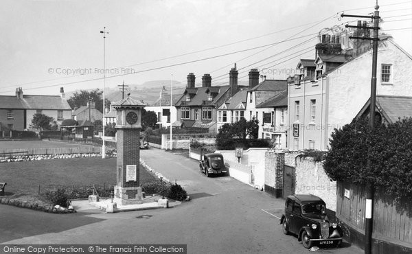 Photo of Shaldon, The Green And Clock Tower 1938