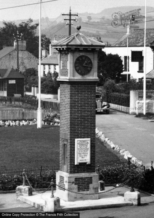Photo of Shaldon, The Green And Clock Tower 1938