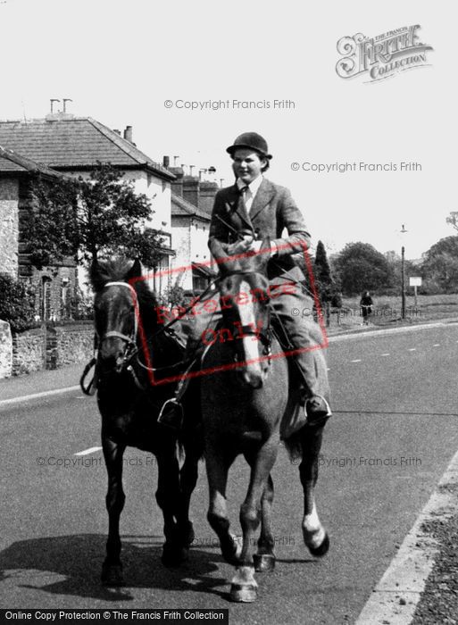 Photo of Shalford, Horse Riding Through The Village c.1955
