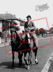 Horse Riding Through The Village c.1955, Shalford