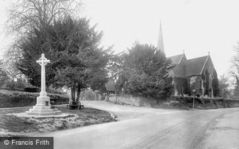Shalford, St Mary's Church and War Memorial 1922