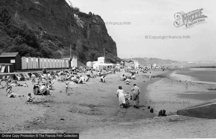 Photo of Shanklin, Beach c.1955