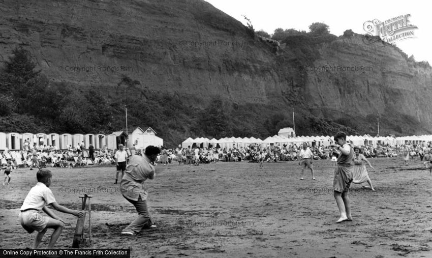 Shanklin, Cricket on Small Hope Beach c1955