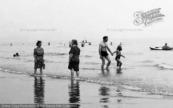Photo of Shanklin, Paddling In The Sea c.1955