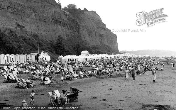 Photo of Shanklin, Small Hope Beach c.1955