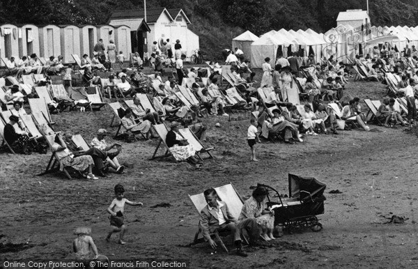 Photo of Shanklin, Small Hope Beach c.1955