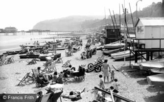 Shanklin, the Beach and the Pier c1950