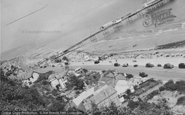 Photo of Shanklin, View From The Cliffs c.1950