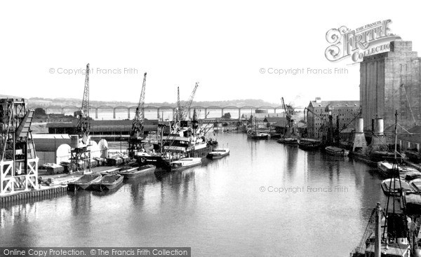 Photo of Sharpness, The Docks And Severn Bridge c.1955