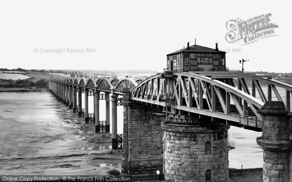 Photo of Sharpness, The Severn Railway Bridge c.1955