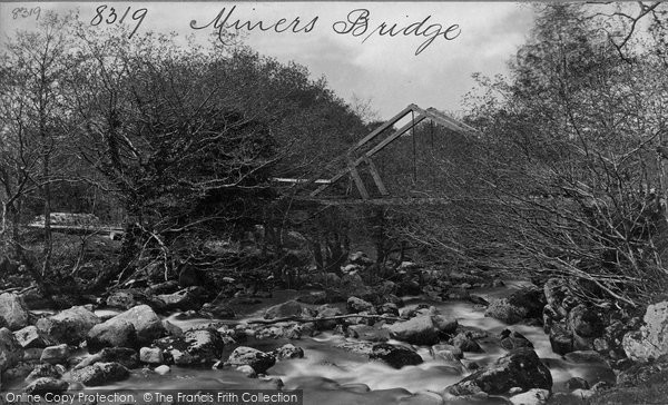 Photo of Shaugh Prior, Shaugh Bridge, Miners Bridge c.1876
