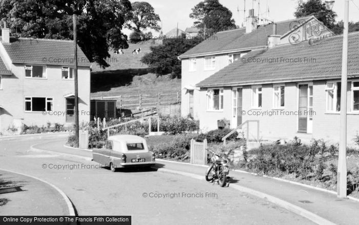 Photo of Shaw Mills, Three Wheeler Car, Grange Close c.1960