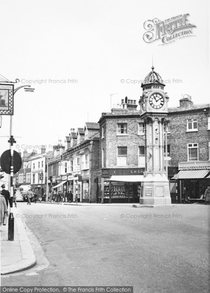 Photo of Sheerness, The Clock Tower And High Street c.1955