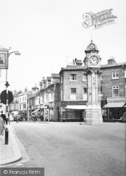 The Clock Tower And High Street c.1955, Sheerness