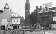 Sheffield, Barker's Pool and the Town Hall c1955