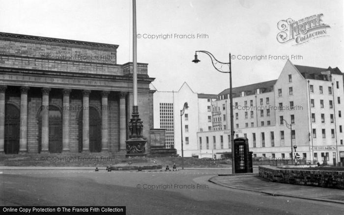 Photo of Sheffield, City Hall And Grand Hotel c.1955