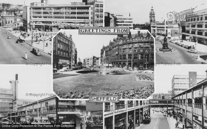 Photo of Sheffield, Composite c.1965