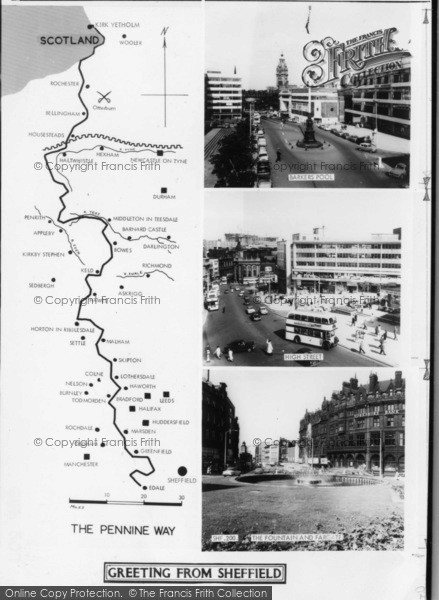Photo of Sheffield, Composite c.1965