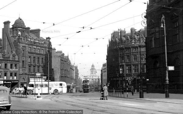 Photo of Sheffield, Fargate c.1955