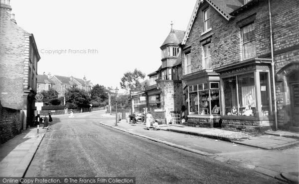 Photo of Sheffield, Nether Edge Road And Post Office c.1955