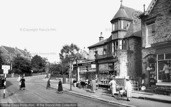 Photo of Sheffield, Nether Edge Road And The Post Office c.1955