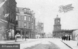 Pinstone Street Loooking Towards St Paul's Church c.1893, Sheffield