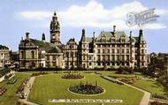 St Paul's Gardens And Town Hall c.1965, Sheffield