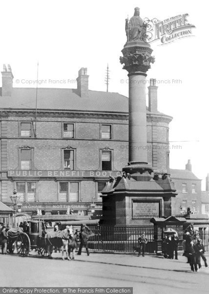 Photo of Sheffield, The Crimean Monument, Moor Head 1893