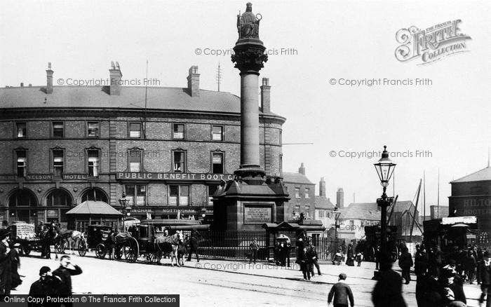 Photo of Sheffield, The Crimean Monument, Moor Head 1893