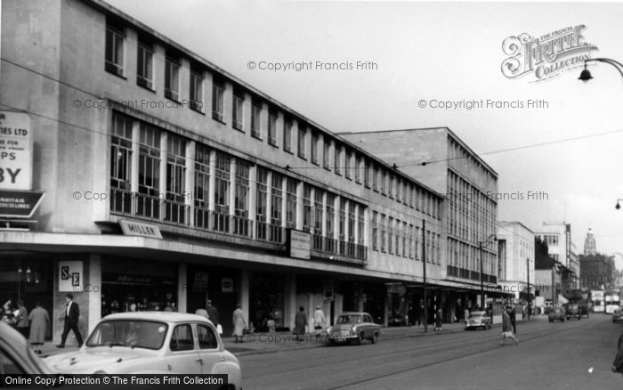 Photo of Sheffield, The Moor c.1955