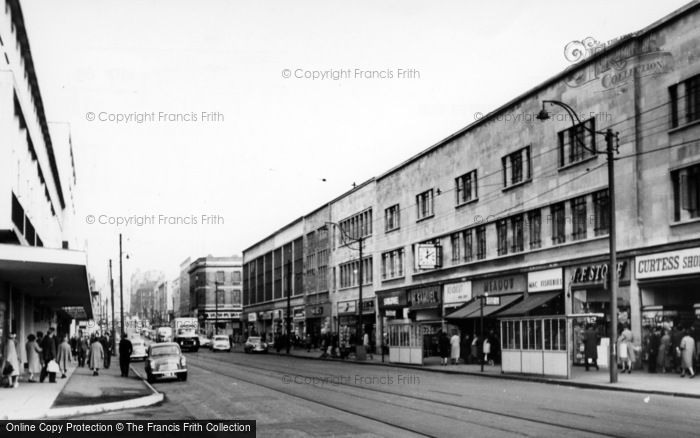 Photo of Sheffield, The Moor c.1955