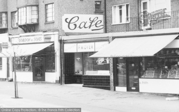 Photo of Shenfield, Shops, Hutton Road c.1960