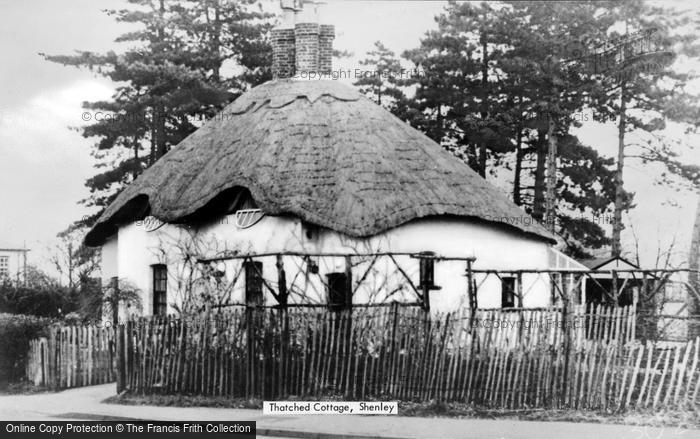 Photo of Shenley, Thatched Cottage c.1960