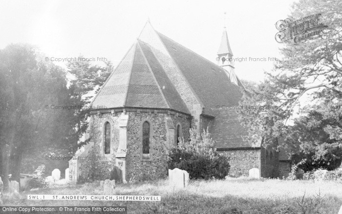 Photo of Shepherdswell, St Andrew's Church c.1955