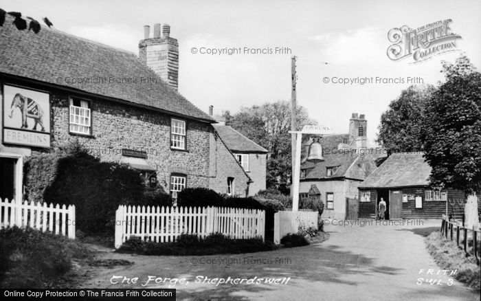Photo of Shepherdswell, The Forge c.1955