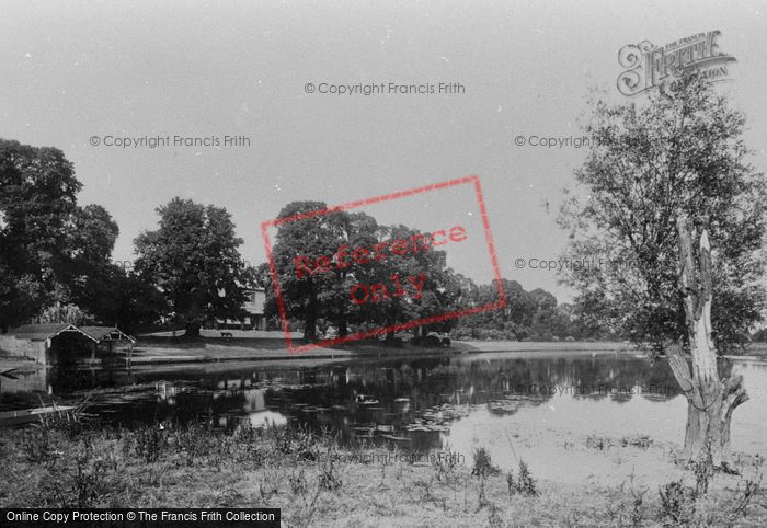 Photo of Shepperton, Looking Down Stream 1890