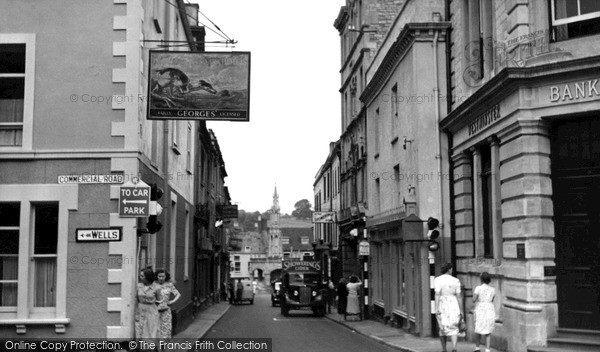 Photo of Shepton Mallet, High Street c.1955