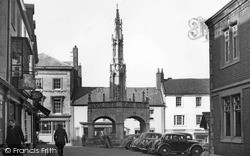 The Market Place And Cross c.1955, Shepton Mallet