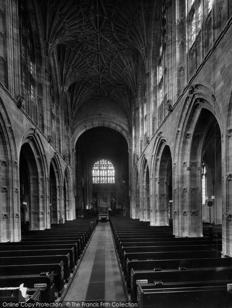 Photo of Sherborne, Abbey Nave East 1927