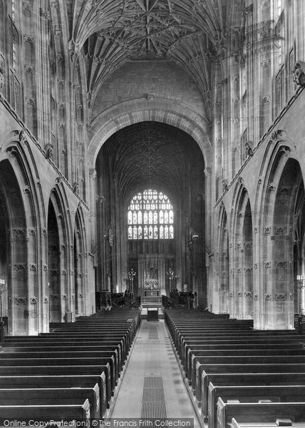 Photo of Sherborne, Abbey Nave East 1927